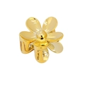 Elegante gouden bloem haarklem met metallic ontwerp voor Franse haarstijl kapsels - Bulkverpakking / Goud