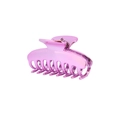 Große Haarklammer aus Metall mit glänzender galvanisierter pink-violetter Oberfläche - Großpackung / Rosenrot