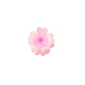 Pink gradient floral hair claw clip with semi-transparent flower petal design - Magenta