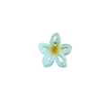 Translucent light blue flower hair claw clip with gradient center and metal spring - #1 Light Blue