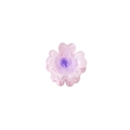 Translucent lilac flower hair claw clip with heart shaped petals and purple gradient - Light Purple