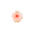 Pink gradient floral hair claw clip with glossy resin finish for girls hairstyle - Orange Red