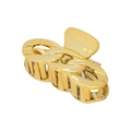 Elegante pinza per capelli in lega dorata con design a catena per donna finitura lucida - Confezione Singola Nuda / Anello Di Catena - Oro