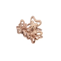Minimalist butterfly hollow claw clip in rose gold metallic finish for women - Bulk Packaging / Bronze