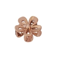 Elegant rose gold metal hair claw clip featuring a 3D five-petal flower shaped design - Bulk/Loose Packaging / Hollow Flower / Bronze