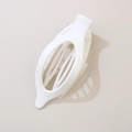 Flat matte white banana hair clip with strong grip teeth for thick ponytail styling - Pointed Duckbill Clip (Bulk Packaging) / Matte Pure White
