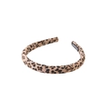 Vintage leopard print fabric headband with handmade label and retro leopard patterns - Headband / 1.5cm wide / Light Leopard