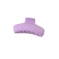 Matte lavender large shark hair claw clip for thick hair in minimalist oval style - Bulk Packaging / Purple