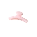 Pinza per capelli minimalista in acrilico rosa chiaro con texture marmorizzata per donna - Rosa Bicolore (Sfuso)