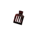 Modern amber tortoiseshell hair claw clip in a matte rectangular finish for women - Burgundy