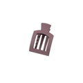 Matte mauve square hair claw clip with PC frosted finish for a minimalist modern look - Taro Purple
