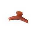Elegante fermaglio per capelli grande in acrilico ambrato per acconciature a chignon raffinato - Caramello Opaco (Sfuso)