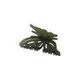 Eleganter großer Schmetterling Haarklammer in Mattolivgrün für vielseitiges Haarstyling - Großpackung / Matt Olivgrün