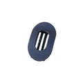 Matte dunkelblaue hohle ovale Haarklammer mit starkem Halt und minimalistischem Design - Lose Verpackung / Matt Marineblau