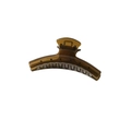 Polished deep brown amber acrylic hair claw clip with strong metal spring for women - Jelly Olive Green (Bulk)