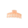 Minimalist matte peach claw clip for elegant hairstyles and fine daily hair styling - Orange (Matte PC)