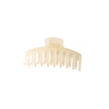 Minimalist cream matte hair claw clip for elegant updo hairstyles in a sleek design - Light Orange (Matte PC)