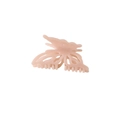 Pince à cheveux papillon rose pêche élégante avec ailes évidées et dents en résine - Abricot Gelée