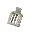 Elegante vierkante PC-haarclip met groen marmerpatroon voor volumineuze kapsels - Los verpakt / Groen