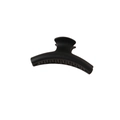 Matte black large oval hair claw clip with non-slip teeth for thick hair accessories - 12cm Black Matte (#1)