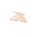 Pince à cheveux papillon de style français raffiné en finition rose clair élégante - Blanc Lait Gelée