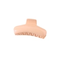 Pince à cheveux demi-cercle rose pêche élégante avec une finition brillante pour femmes - Orange Clair Brillant