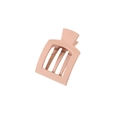 Pinza per capelli quadrata minimalista in rosa cipria opaco per capelli folti - Matte Lotus Root Pink (Individual Bag)