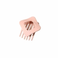 Eleganter rosa matter rechteckiger Haarklammer für Damen Haarstyling und Dutts - Lose Verpackung / Matt Lotusrosa