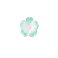 Pinza de pelo de flor de cerezo en degradado verde menta mate y blanco elegante - Sin embalaje / Verde Ciano