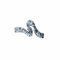 Oversized S-shaped wave hair claw clip with blue and brown tortoiseshell pattern - Bulk/Loose Packaging / Blue Gradient