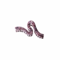 Oversized wavy hair claw clip featuring a shimmering purple and pink sequin texture design - Bulk/Loose Packaging / Purple Multi