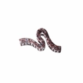 Oversized S-shaped hair claw clip with purple and blue marble pattern texture - Coffee Multicolor