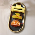 Three-piece hair clip set including yellow matte, lemon pattern and orange fruit shapes - Style C