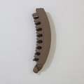 Matte brown banana hair clip with multi-teeth design for thick hair styling - Bulk Packaging / Matte Light Coffee