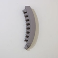 Matte taupe banana hair clip with large non-slip grip teeth for thick ponytail styles - Bulk Packaging / Matte Purple Brown