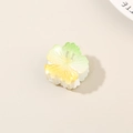 Floral hair claw clip with yellow and green gradient finish and pearlescent shine - Bulk Packaging / Gradient Green Yellow