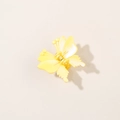 Sparkly yellow butterfly hair claw clip with glitter finish for women's hairstyles - Yellow