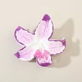 Pince à cheveux en forme de fleur de lys violette avec design floral élégant - Emballage en vrac / Dégradé Violet