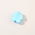 Pinza para el pelo minimalista en forma de flor azul claro para peinados chic - Empaque a granel / Azul