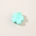Pinza para el pelo con flor verde menta y acabado perlado para peinado elegante - Empaque a granel / Verde