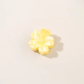 Sweet yellow flower hair claw clip with pearlescent finish for stylish half-up hair styles - Bulk Packaging / Yellow 4cm Five-Petal Flower