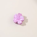 Chic lavender floral hair claw clip with pearlescent finish for stylish updos - Bulk Packaging / 4cm Five-Petal Flower / Purple