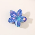 Molla per capelli a forma di fiore blu reale cangiante con finitura olografica - Blu Reale Iridescente