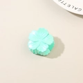 Chic mint green flower hair claw clip with pearl luster finish for women - Bulk Packaging / Hibiscus / 4cm / Green