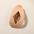 Minimalist matte nude pink hair claw clip featuring a unique hollow diamond-shaped design - #16 Frosted Korean Pink (upgraded Version) / Bulk Packaging