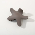 Elegante molletta per capelli a stella marina in marrone scuro opaco per capelli - Confezione sfusa / Caffè Scuro Opaco