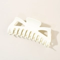 Grande molletta per capelli 14cm bianco crema minimalista per capelli folti finitura opaca - Confezione sfusa / Bianco Crema Lucido