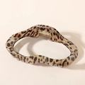 Grande molletta per capelli leopardata con design curvo irregolare e molla d'oro - Confezione sfusa / Forma Irregolare a Nuvola