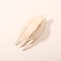 Matte beige fishtail hair clip in creamy tea color for French style updo hairstyles - Matte Apricot