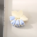Matte Maiglöckchen Haarklammer in Hellblau und Cremeweiß für elegante Frisuren - Großpackung (ohne Verpackung) / Lila
